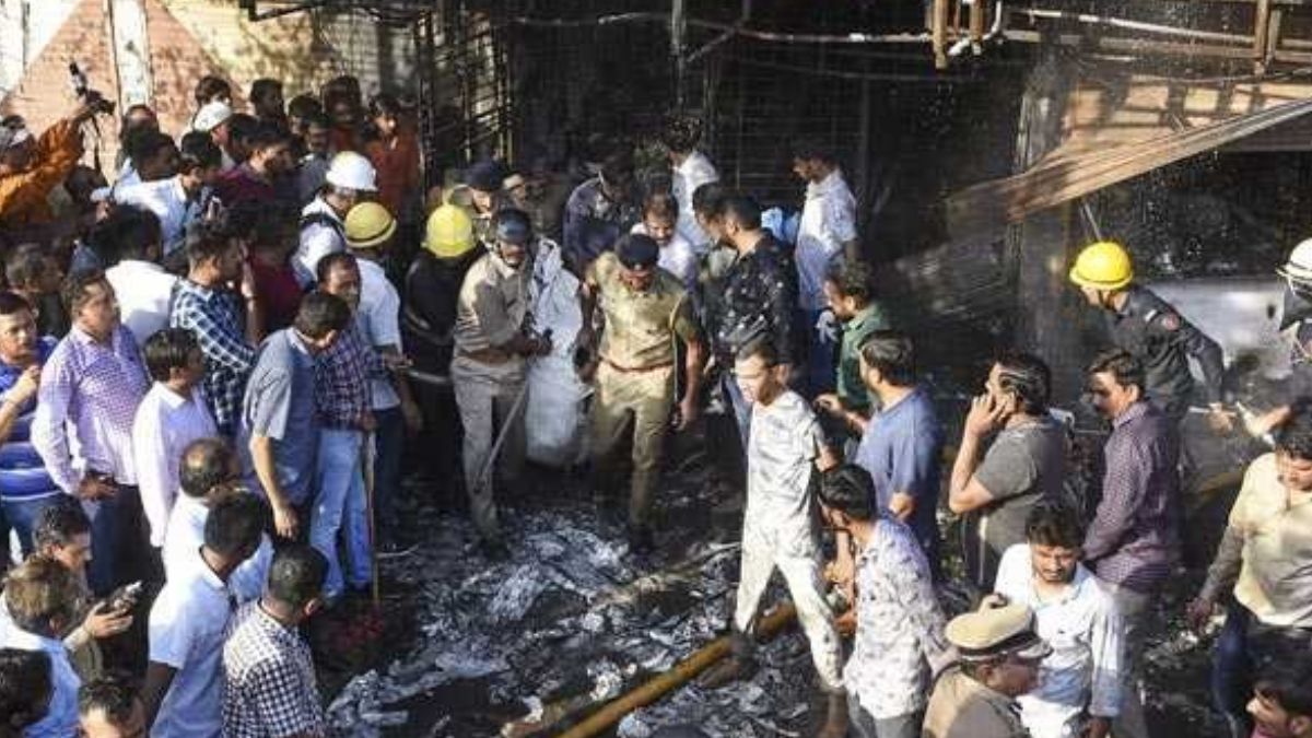 Lucknow Aliganj Fire Accident 1