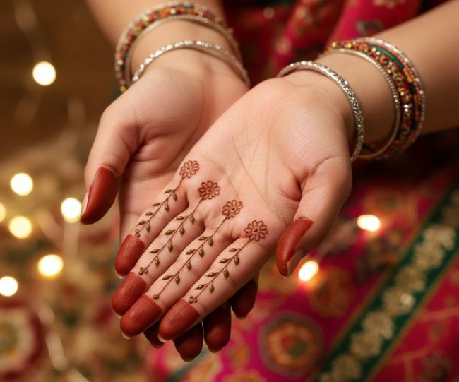 Govardhan Puja Mehndi Designs