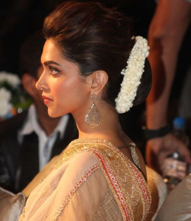 Low bun hairstyle