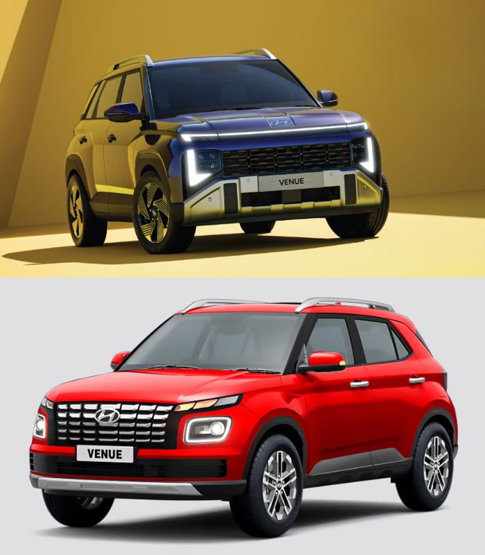 Hyundai Venue New vs Old Hyundai Venue New vs Old