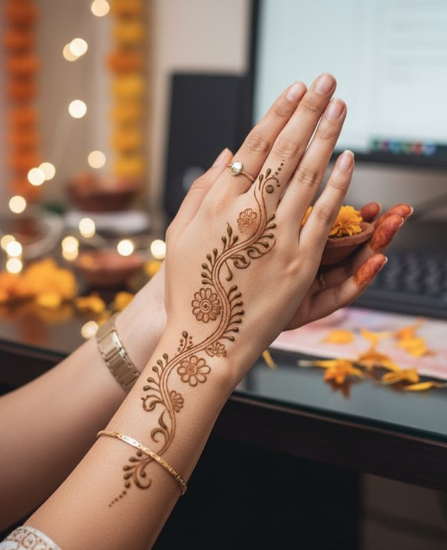 chhath pooja mehendi
