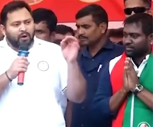 Tejaswi yadav and santosh sahni