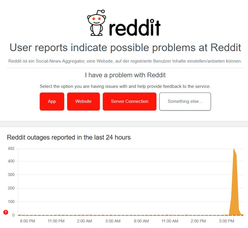 reddit down