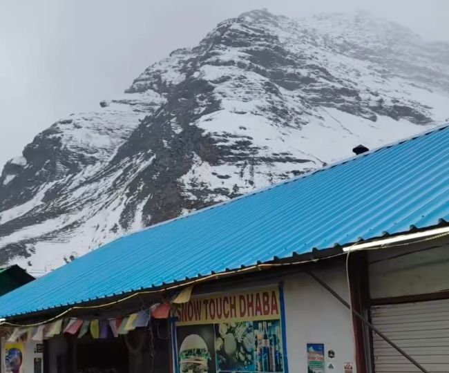 snowfall in Lahaul