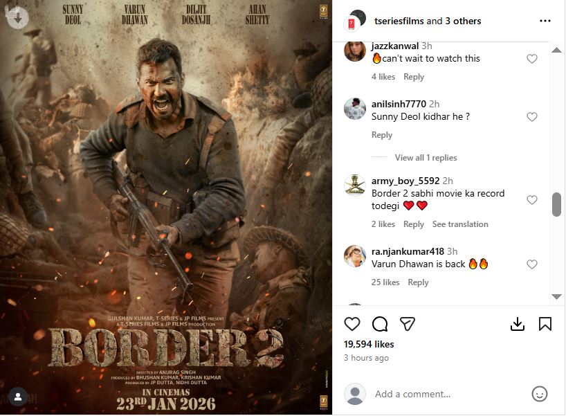 varun dhawan border 2