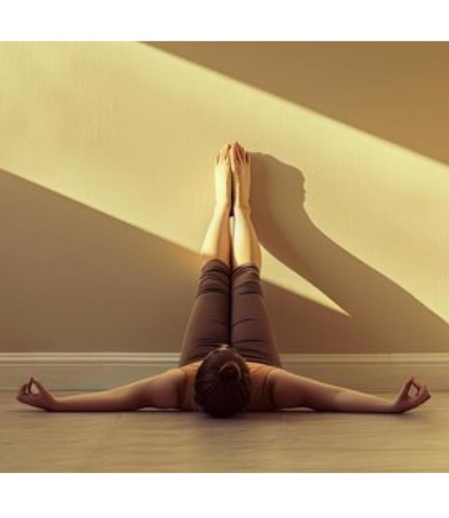 Leg up the wall pose