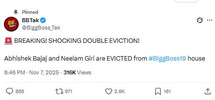 bigg boss 19 eviction