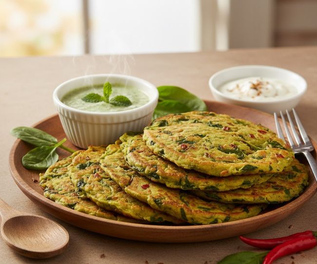 Spinach Cheela Recipe