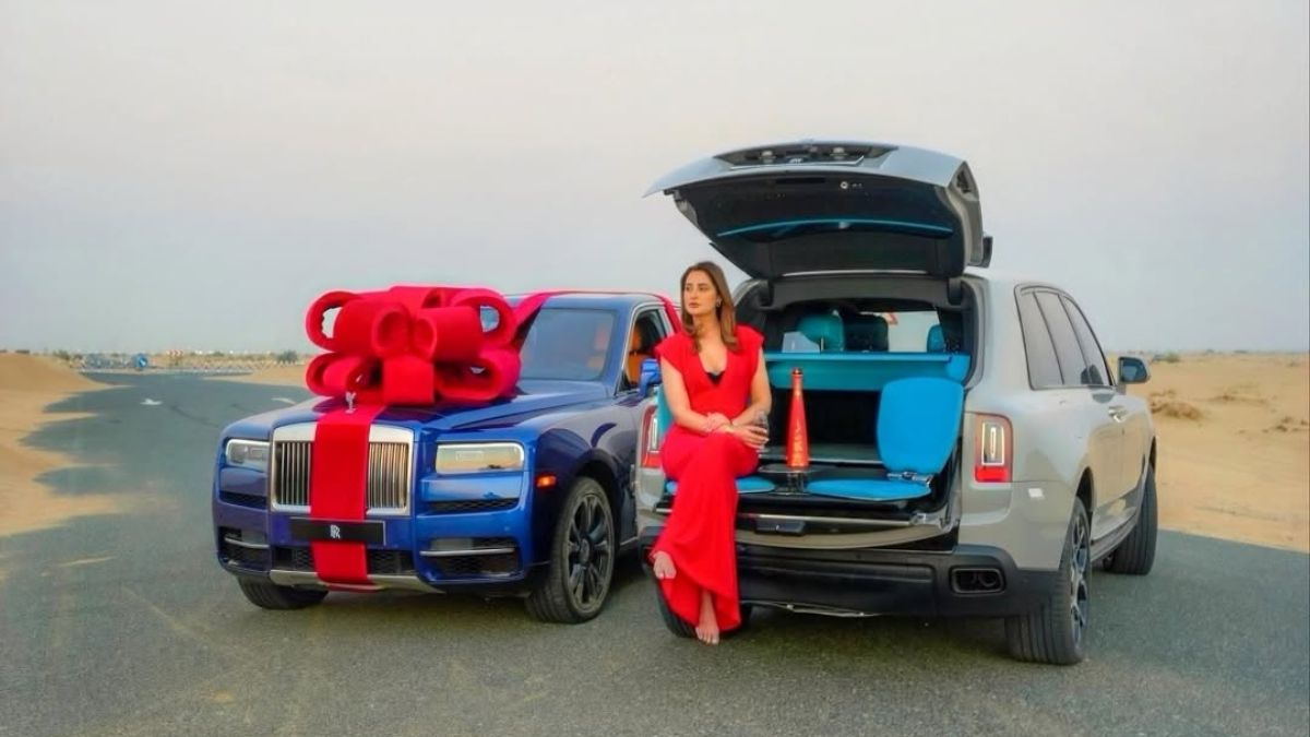 Nargis Fakhri Rolls-Royce Cullinan