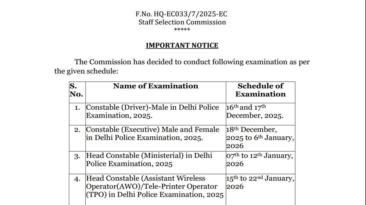 ssc delhi police