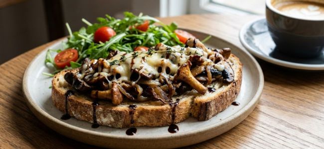 Protein Mushroom Toast