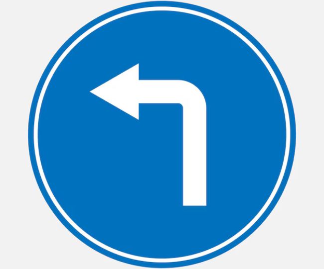 TURN LEFT AHEAD