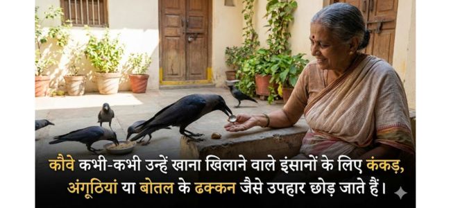 why crows leave gifts for humans