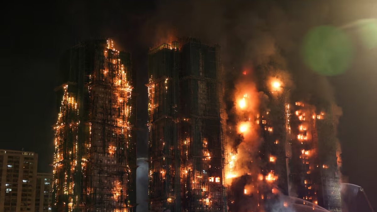 Hong Kong Building Inferno
