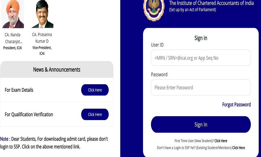 ICAI CA Admit Card 2026