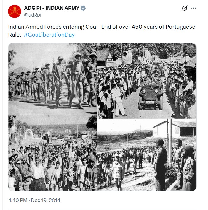 Operation Vijay Goa Livration day