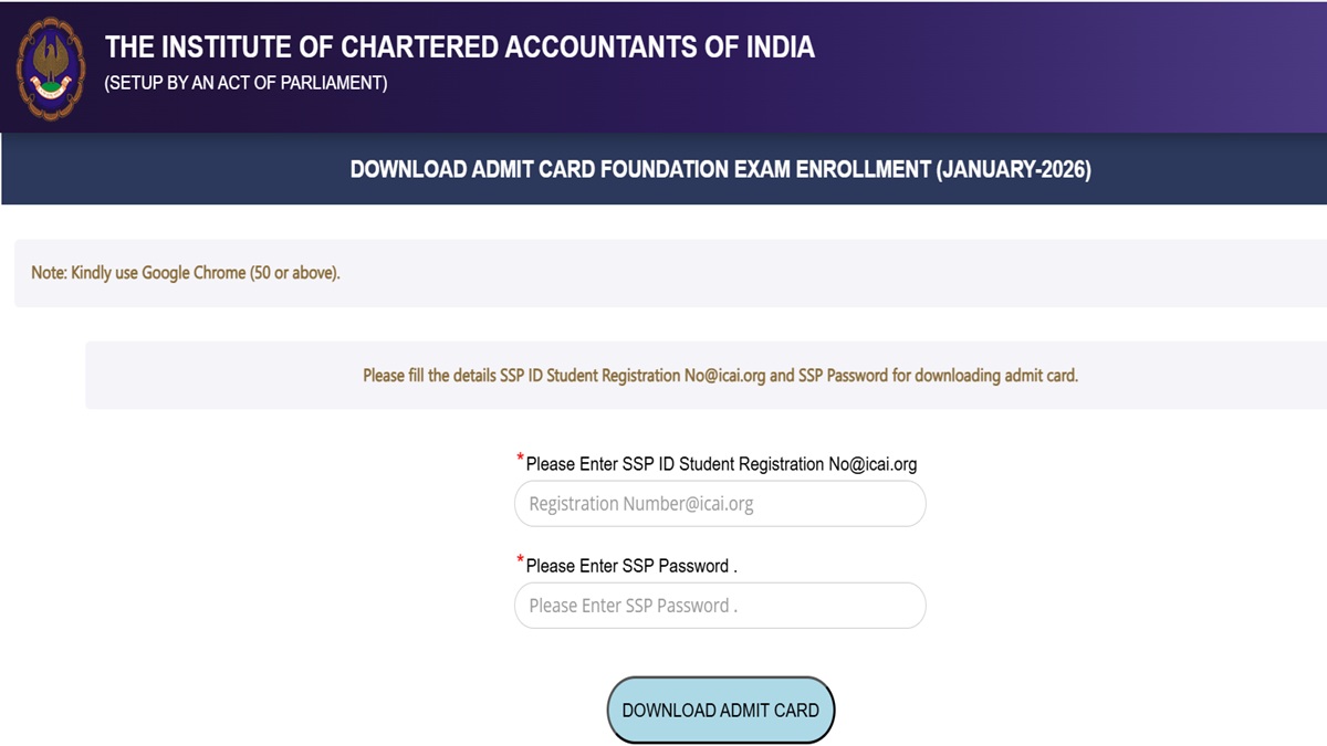 icai admit card 