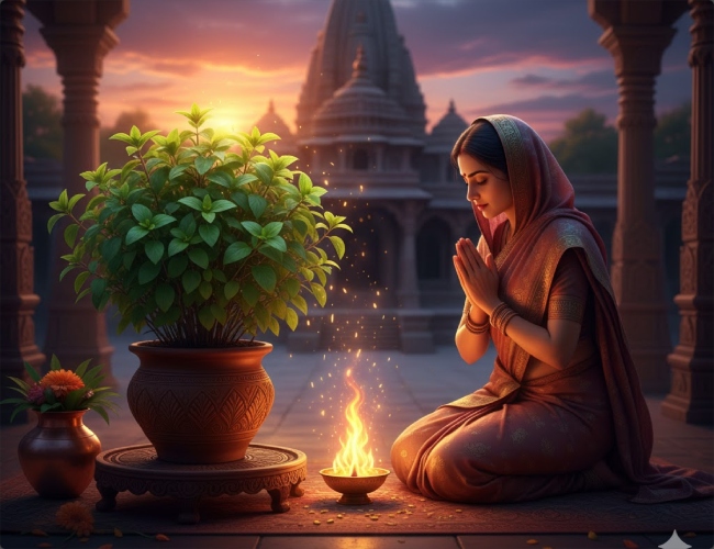 Tulsi ki puja