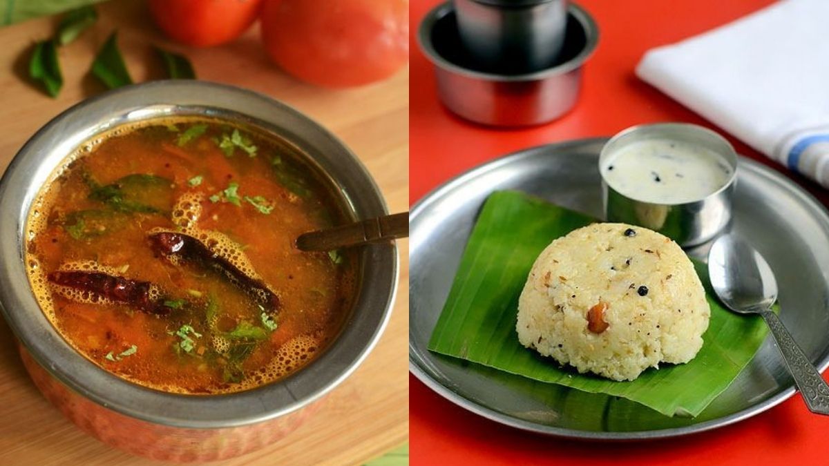 Rasam and pongal