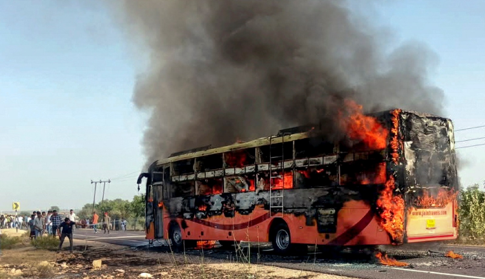 Bus fire