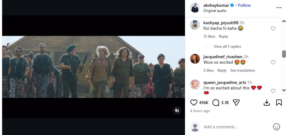 akshay kumar welcome to the jungke