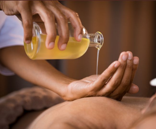 oil massage in winter