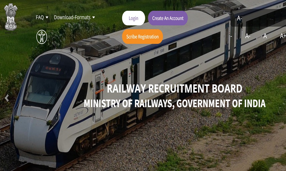 RRB Recruitment 2026 application form