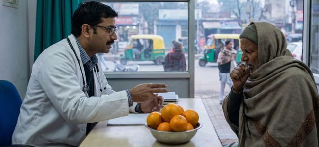 Eating oranges with cough