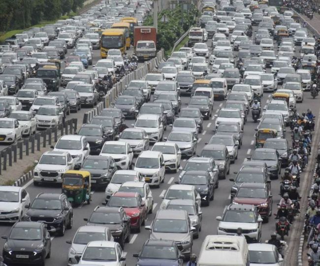 delhi traffic jam