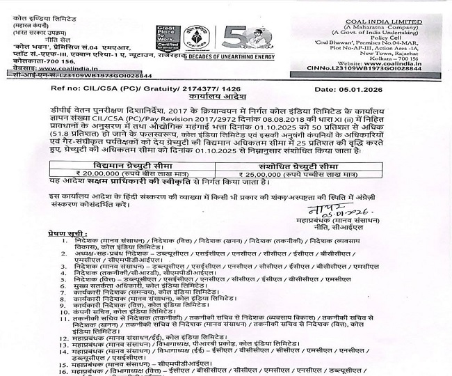 Coal India-Pay Revision