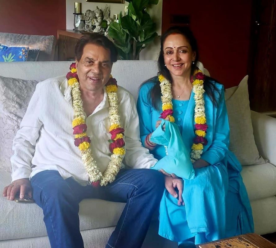 Dharmendra and Hema Malini