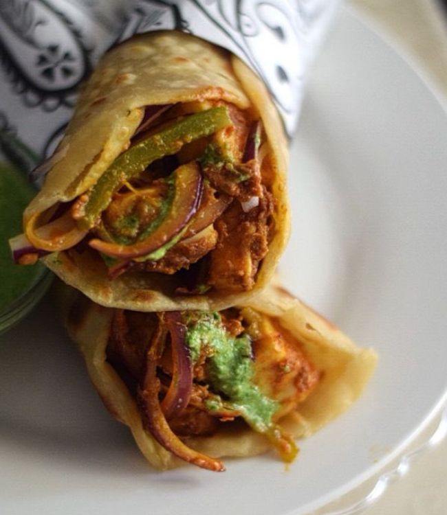 Kolkata Veg Kathi Roll