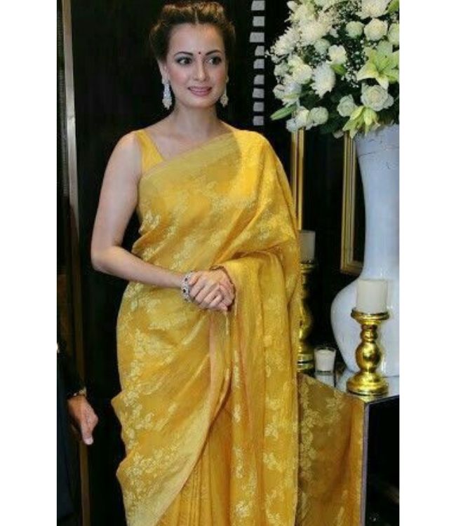 Yellow Saree basant Panchami (1)