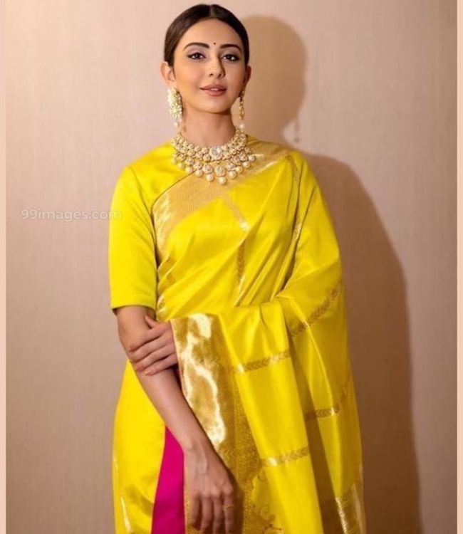 Yellow Saree basant Panchami