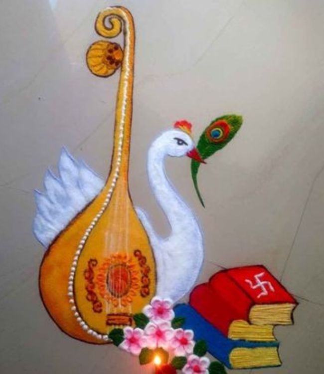 Basant Panchami Rangoli (4)
