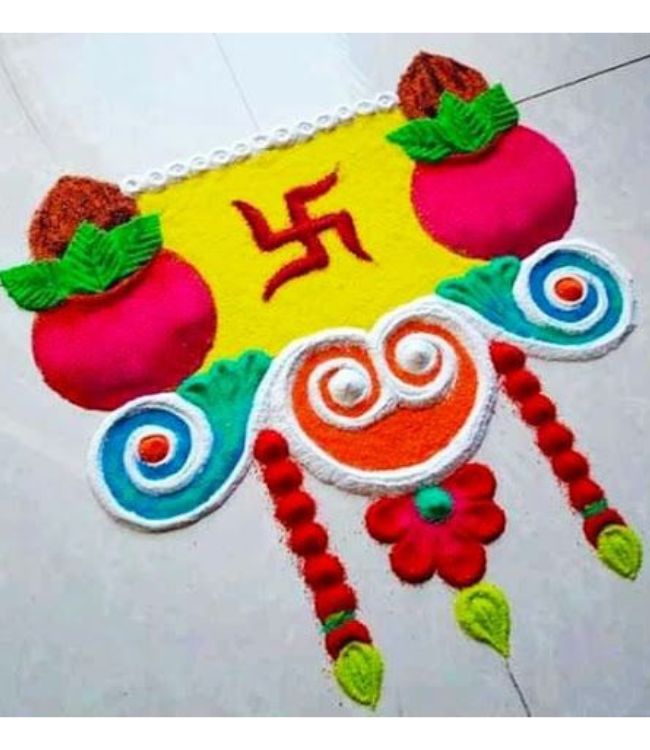 Basant Panchami Rangoli (7)
