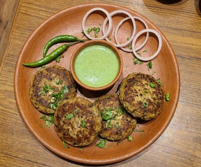 Cheesy Mushroom Galouti Kebabs