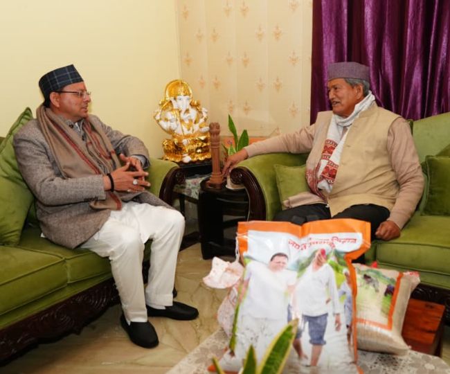 CM Dhami And Ex CM Rawat (1)