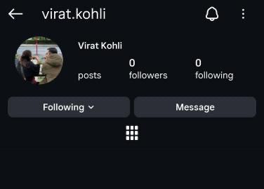Virat kohli inst deactive