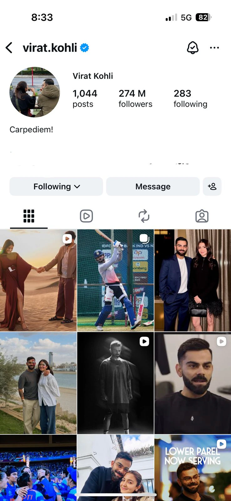 kohli INSTA