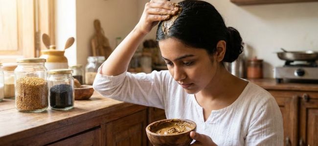 methi kalonji hair mask