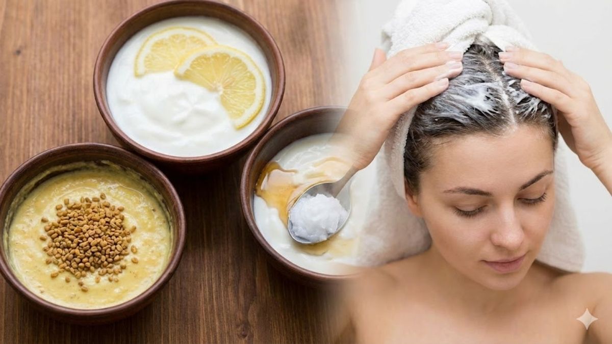 curd hair mask
