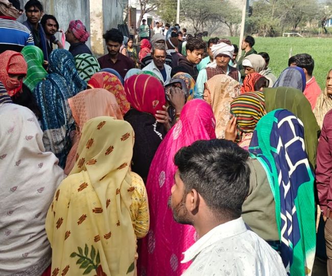 crowd at home