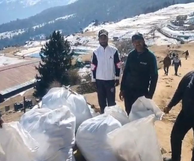 auli plastic cleanup drive