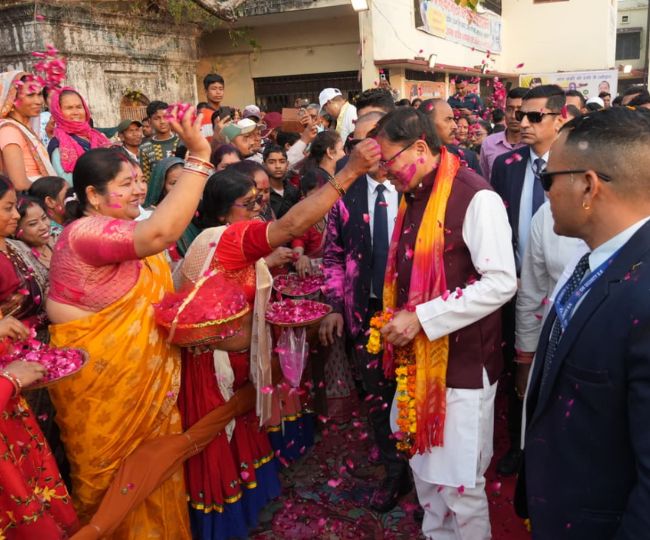 CM Dhami In Khatima