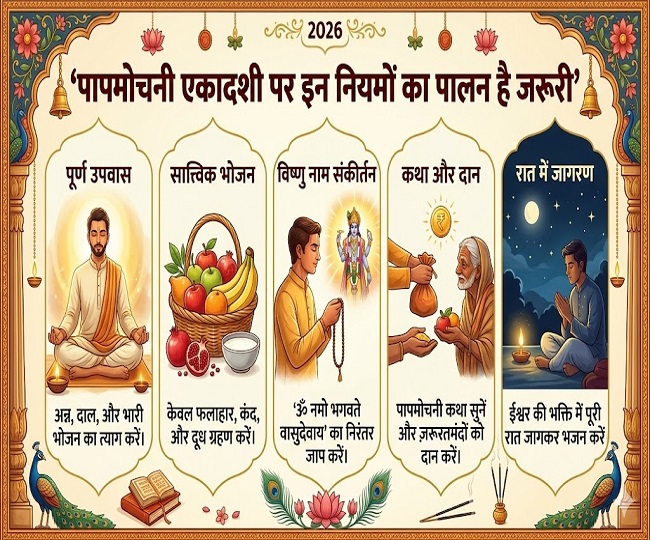 Papmochani Ekadashi 2026 vrat rules