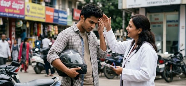 Friction induced hair thinning