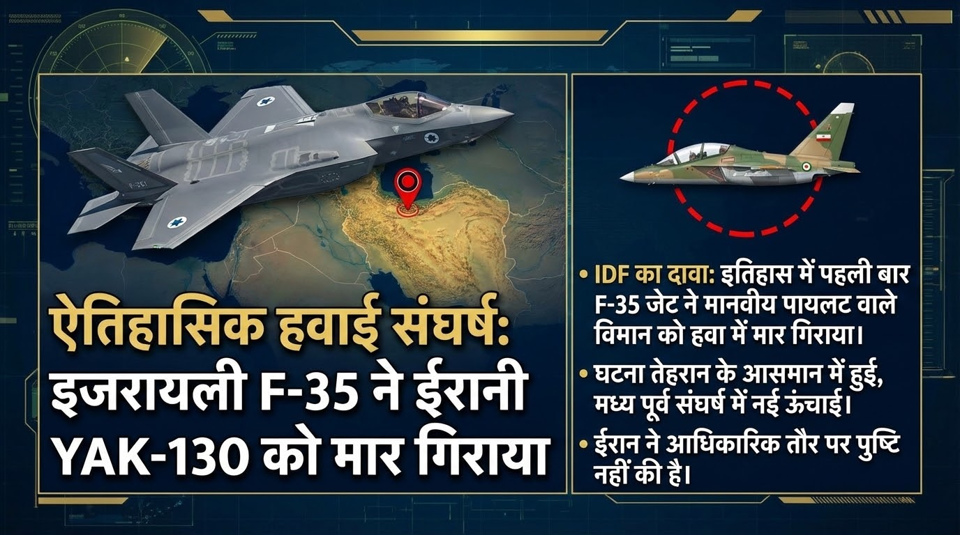 Israel F 35 destroys Iran YAK-130 fighter jet news