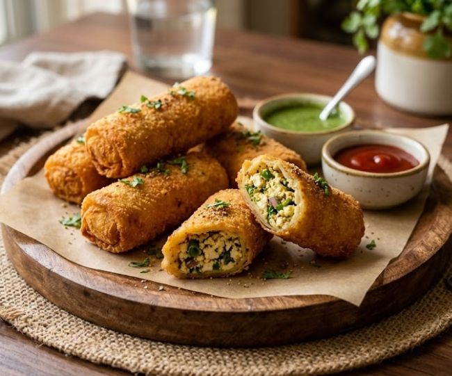 paneer bread rolls