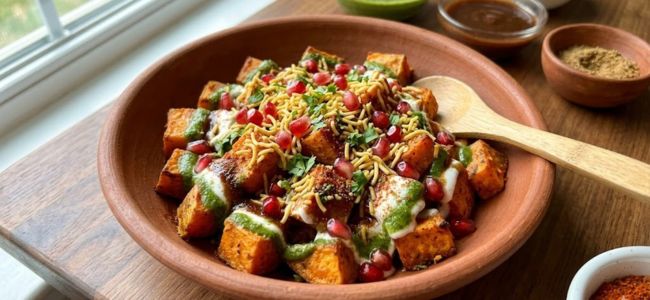 Roasted Sweet Potato Chaat